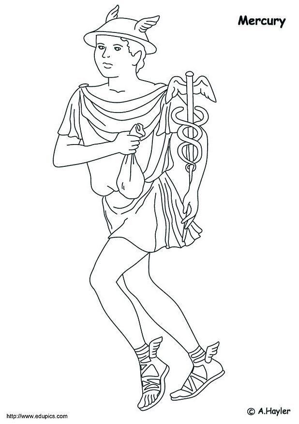 mercurio Disegno da colorare mercurio