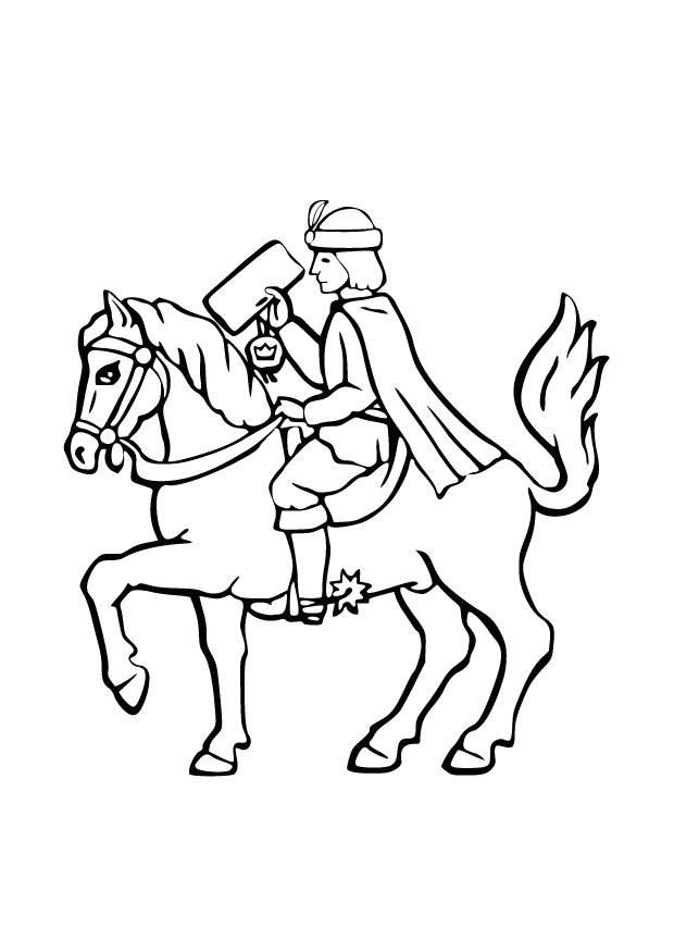 Disegno da colorare messaggero del re