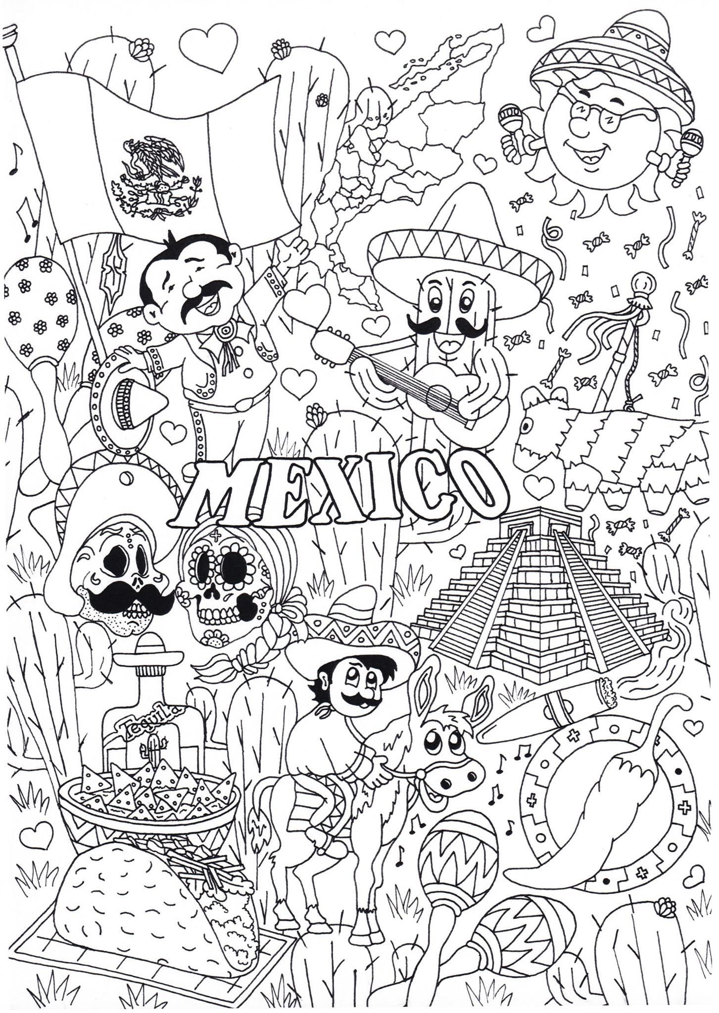 messico Disegno da colorare messico