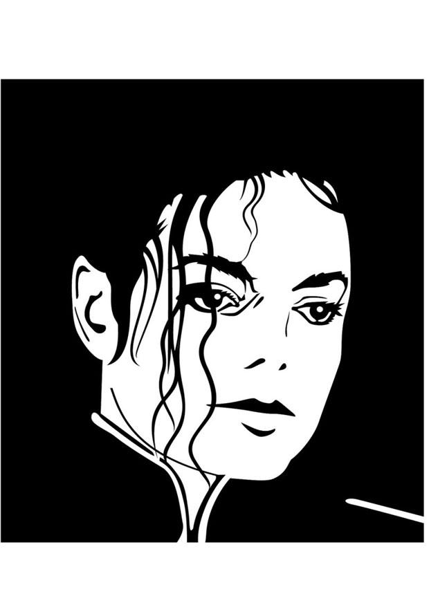 Disegno da colorare michael jackson
