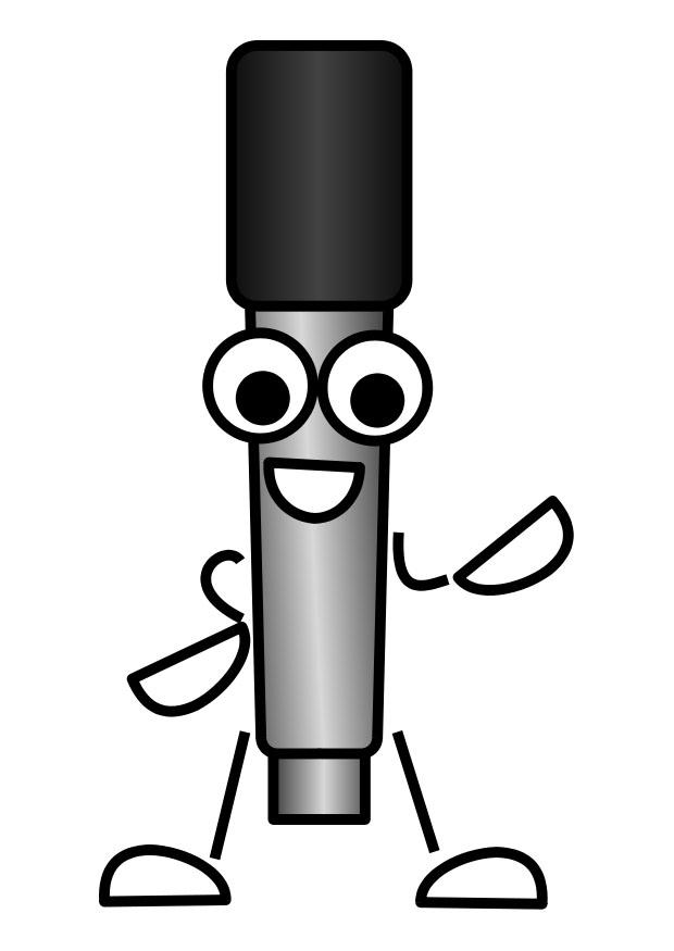microfono Disegno da colorare microfono