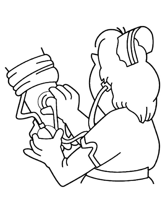 misurare la pressione Disegno da colorare misurare la pressione