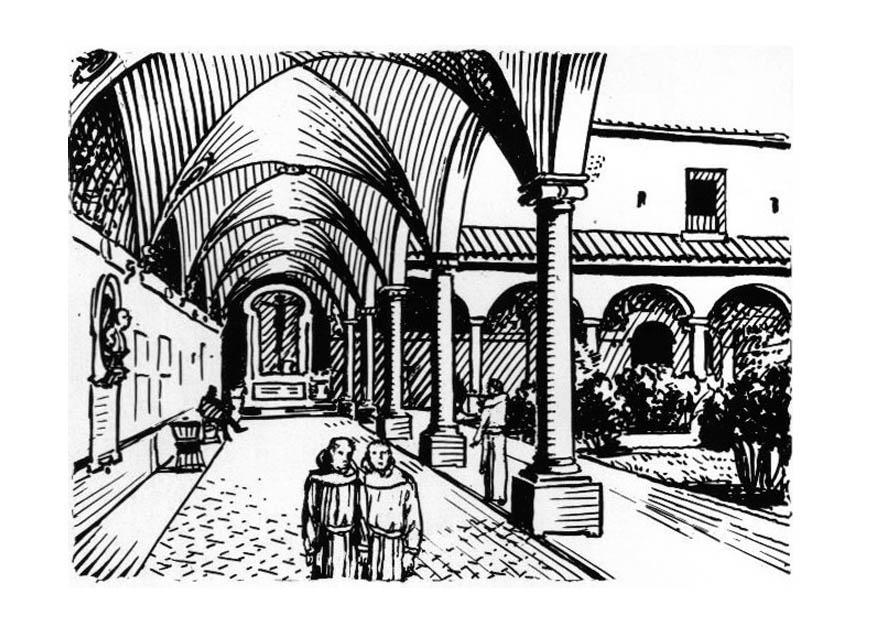 monatero Disegno da colorare monatero