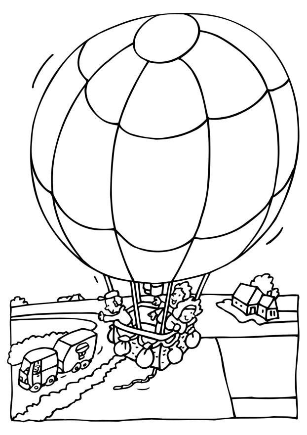mongolfiera Disegno da colorare mongolfiera