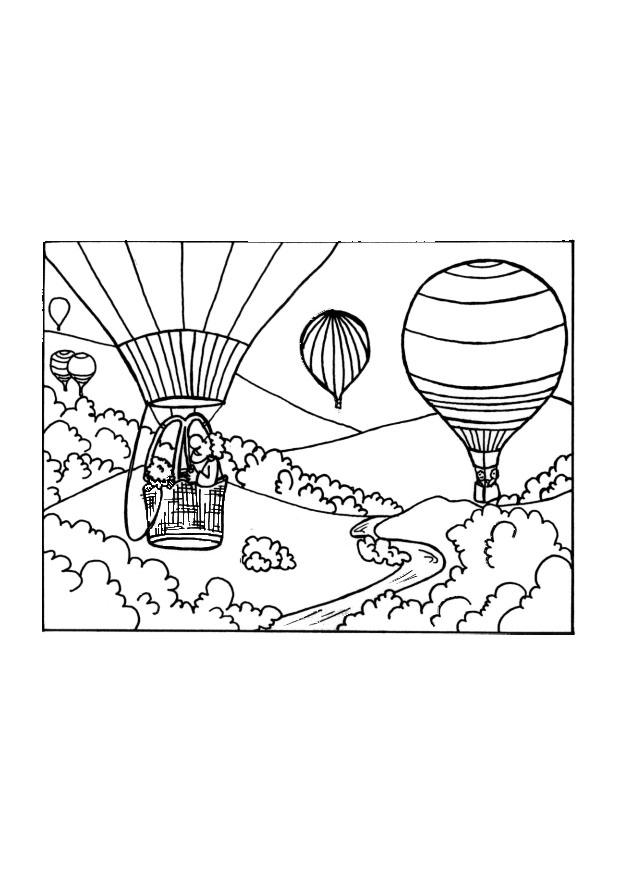 mongolfiera Disegno da colorare mongolfiera