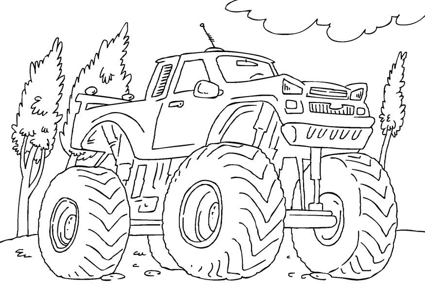 monster truck Disegno da colorare monster truck