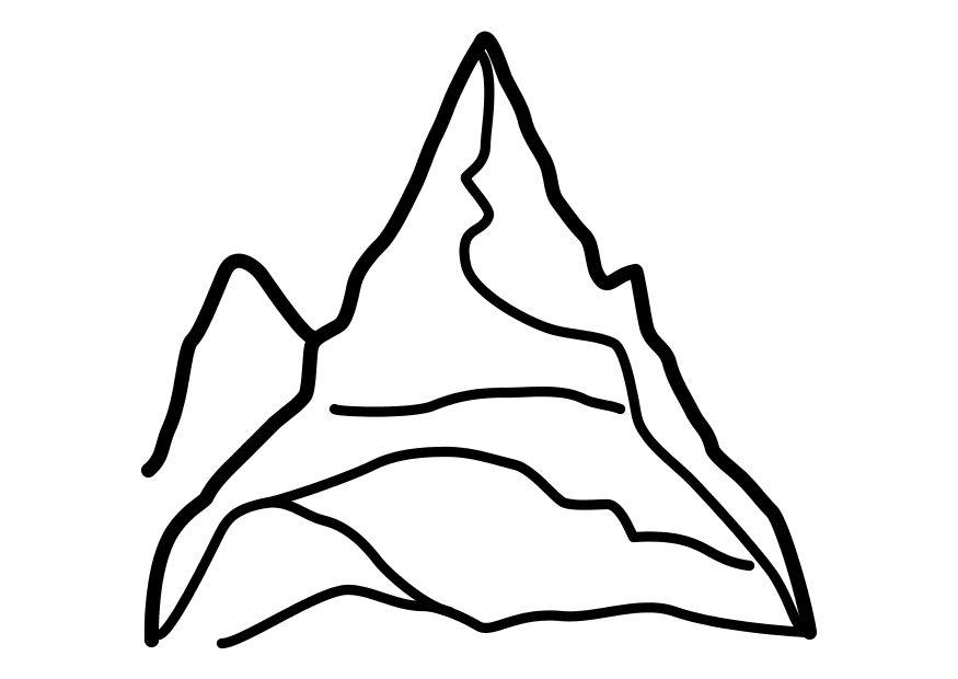 montagna Disegno da colorare montagna