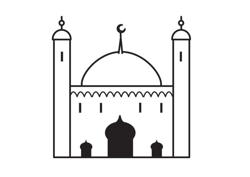 Disegno da colorare moschea