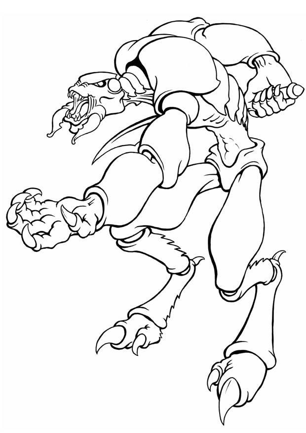 mostro Disegno da colorare mostro