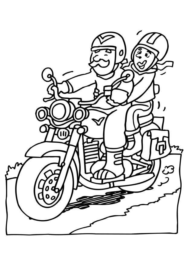 moto Disegno da colorare moto