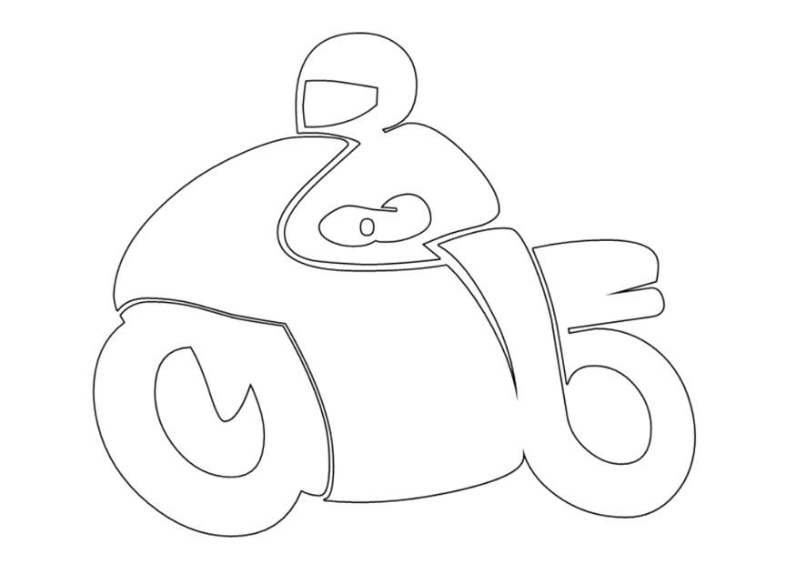 motociclista Disegno da colorare motociclista