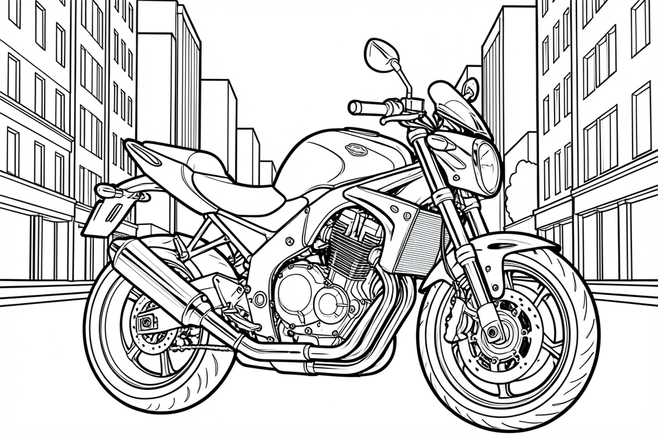 motociclo Disegno da colorare motociclo