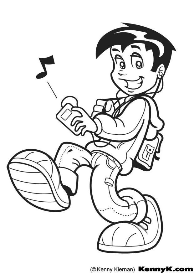 mp3 Disegno da colorare mp3