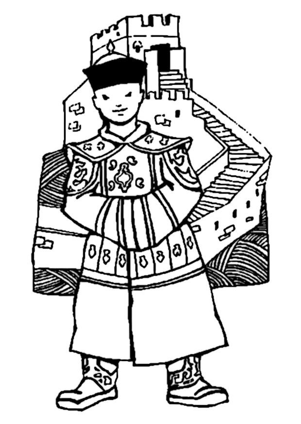 muraglia cinese Disegno da colorare muraglia cinese