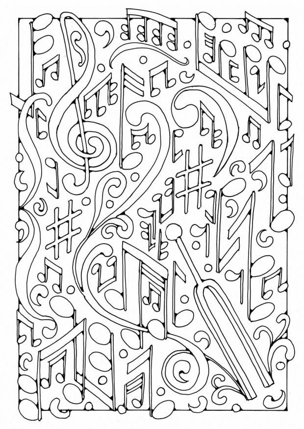 musica Disegno da colorare musica