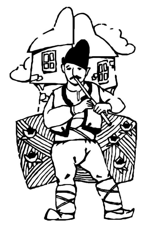 Disegno da colorare musicista dellungheria