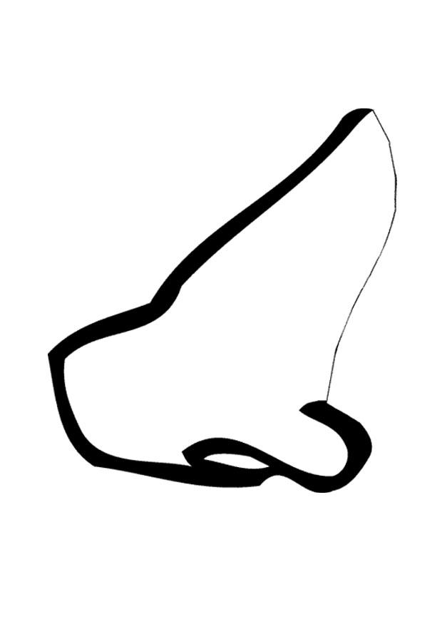 naso Disegno da colorare naso