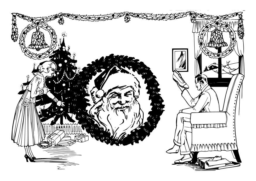 natale Disegno da colorare natale