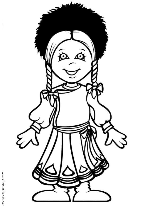 natascia dalla russia Disegno da colorare natascia dalla russia