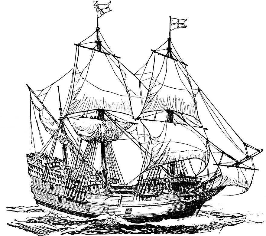nave Disegno da colorare nave