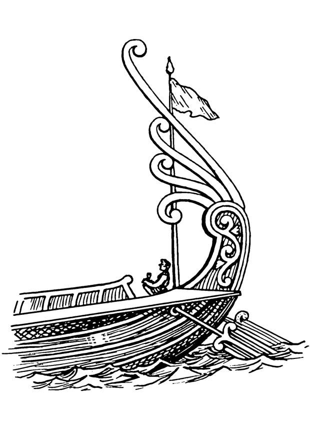 nave Disegno da colorare nave