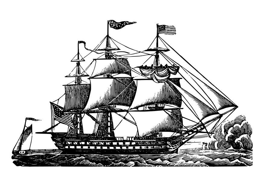 nave Disegno da colorare nave