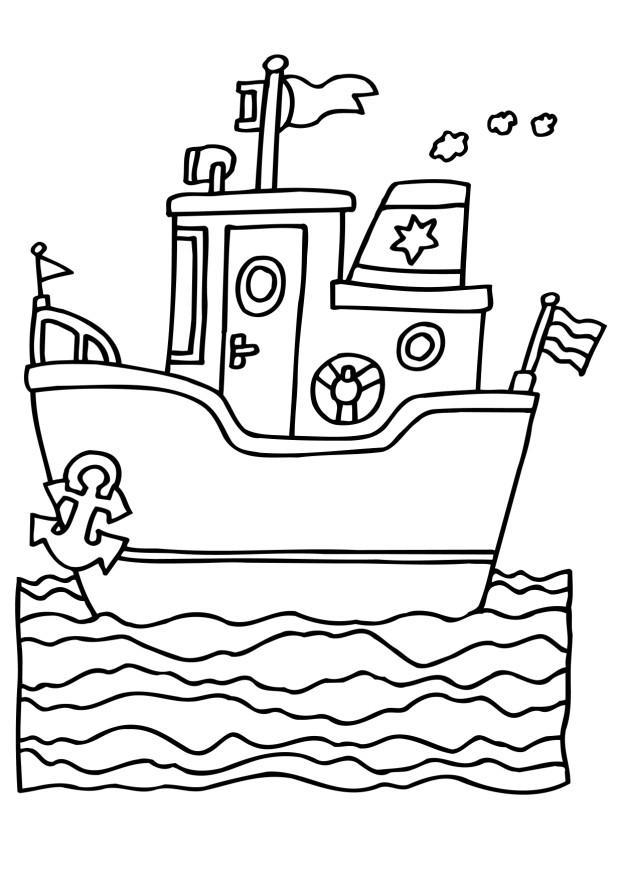 nave Disegno da colorare nave