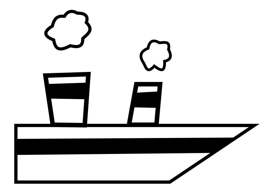 nave a vapore Disegno da colorare nave a vapore