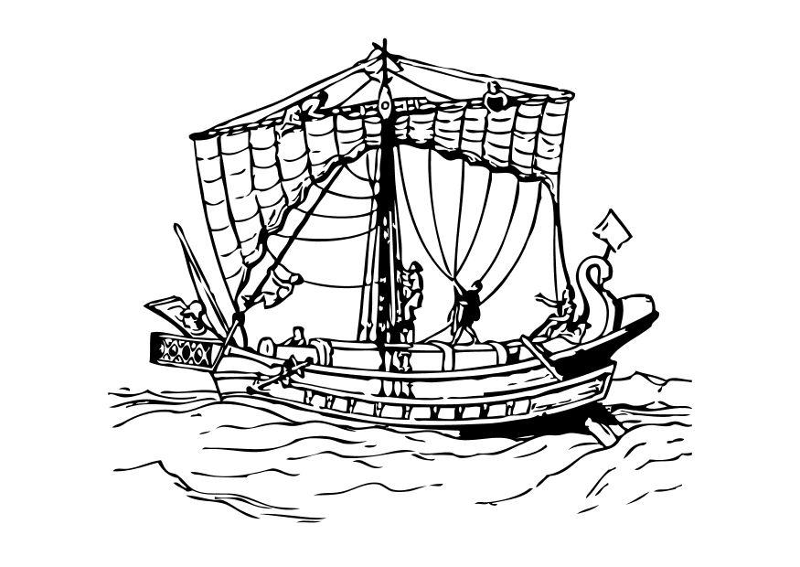 nave romana Disegno da colorare nave romana