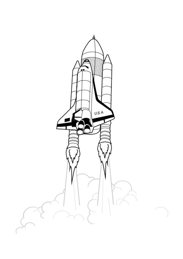 navetta spaziale Disegno da colorare navetta spaziale