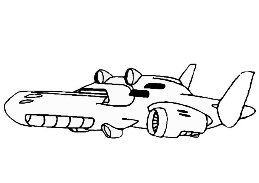 navicella spaziale Disegno da colorare navicella spaziale