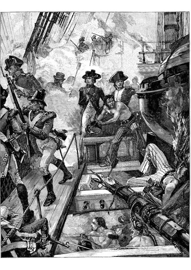 nelson a trafalgar Disegno da colorare nelson a trafalgar