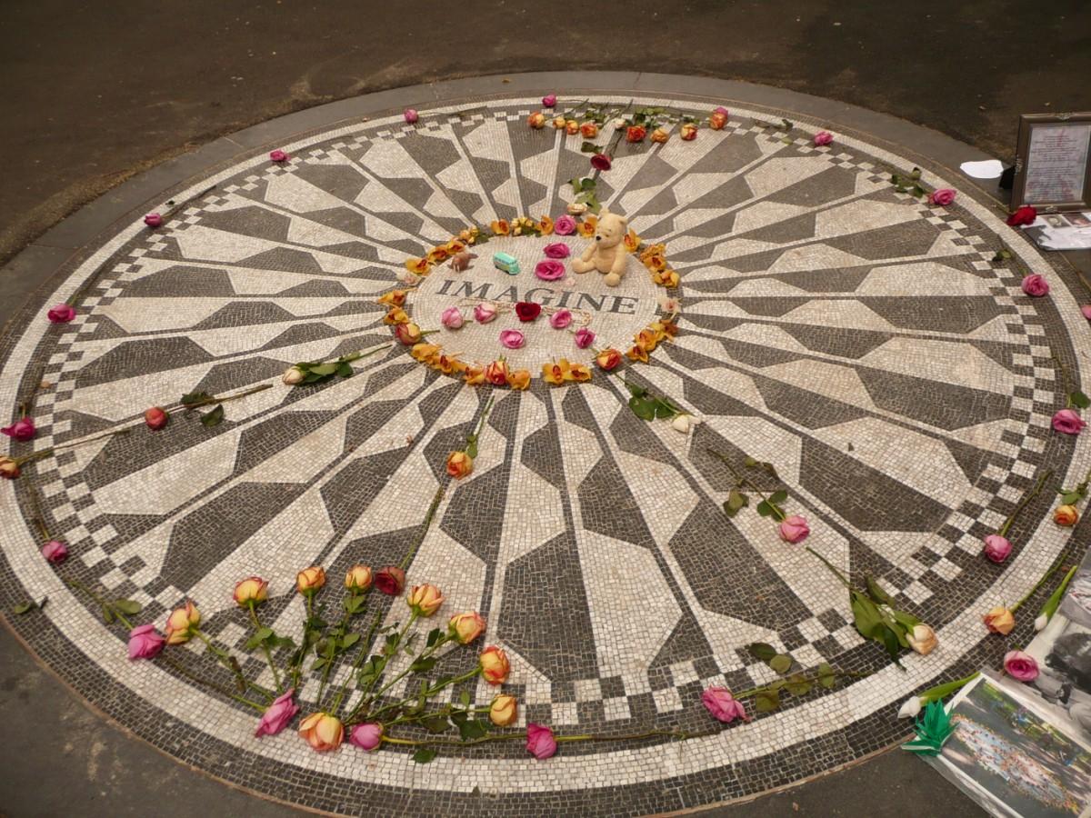 new york - john lennon memorial Foto new york - john lennon memorial
