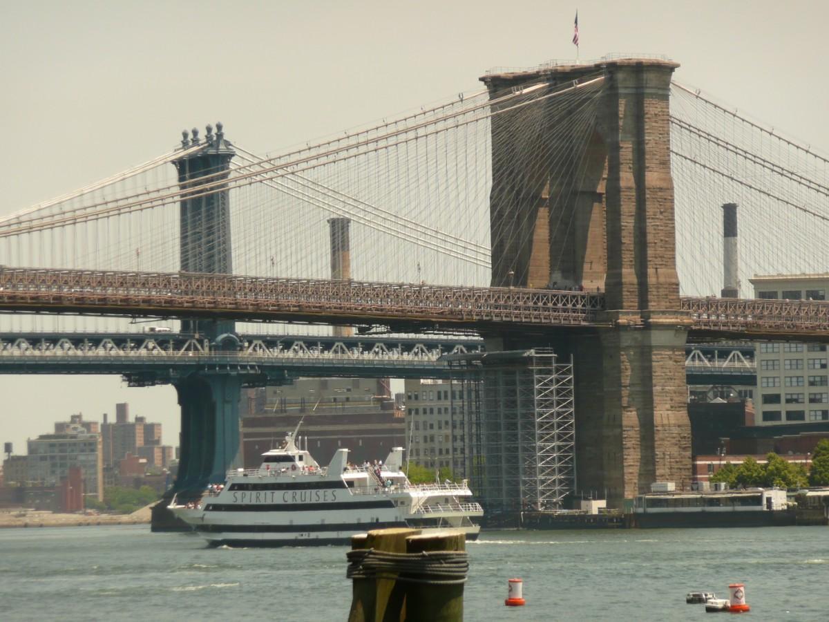 new york - ponte di brooklyn e ponte di manhattan Foto new york - ponte di brooklyn e ponte di manhattan