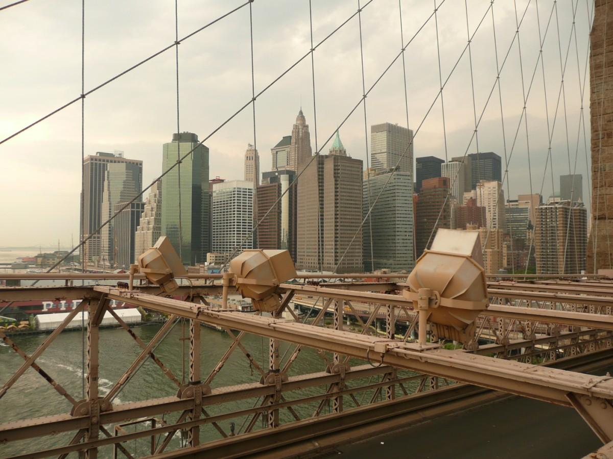 new york - ponte di brooklyn e ponte di manhattan Foto new york - ponte di brooklyn e ponte di manhattan
