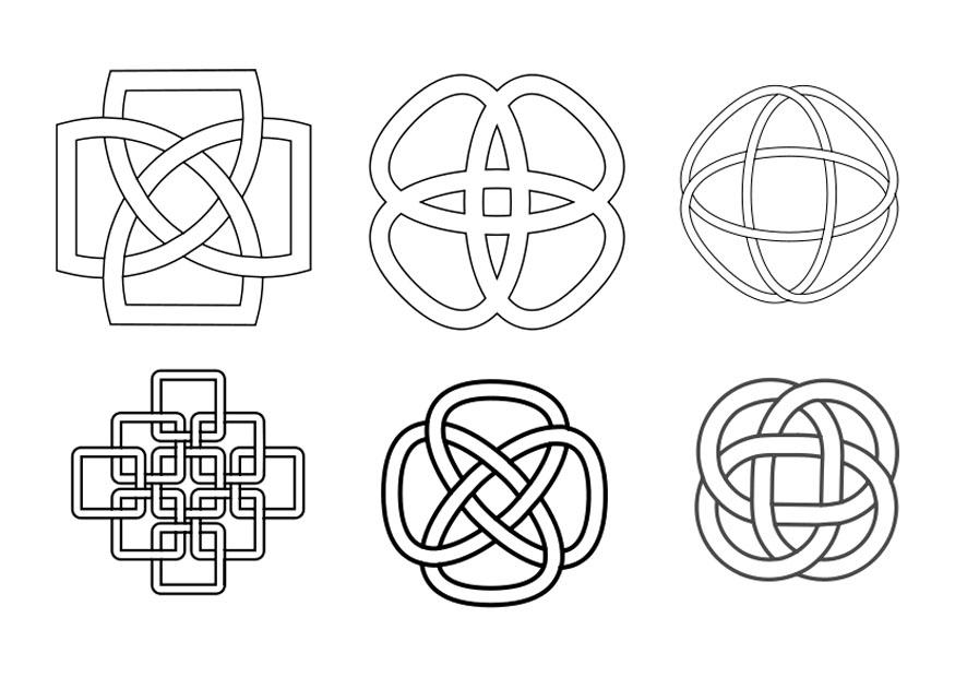 nodi celtici Disegno da colorare nodi celtici