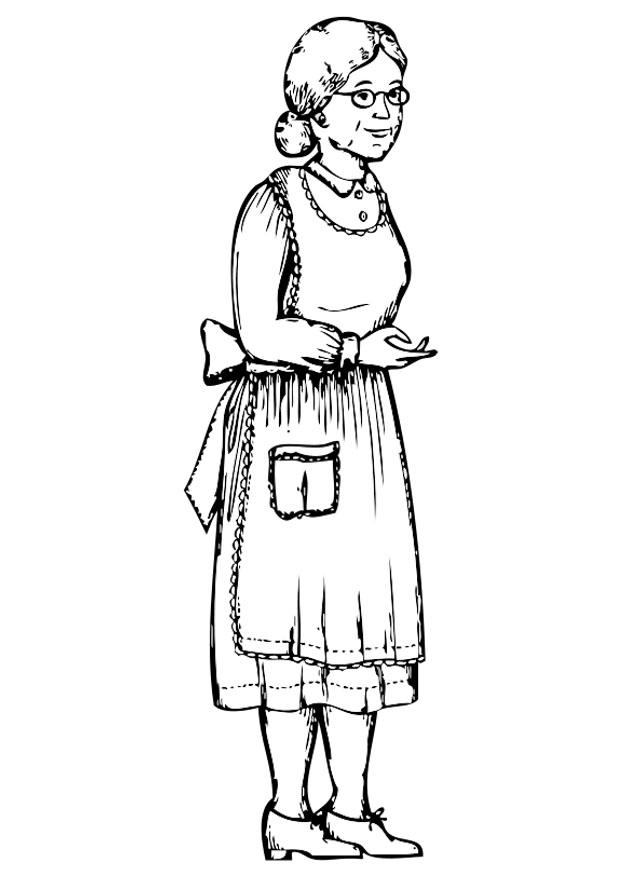 nonna Disegno da colorare nonna