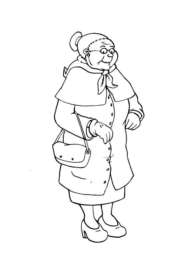 nonna Disegno da colorare nonna
