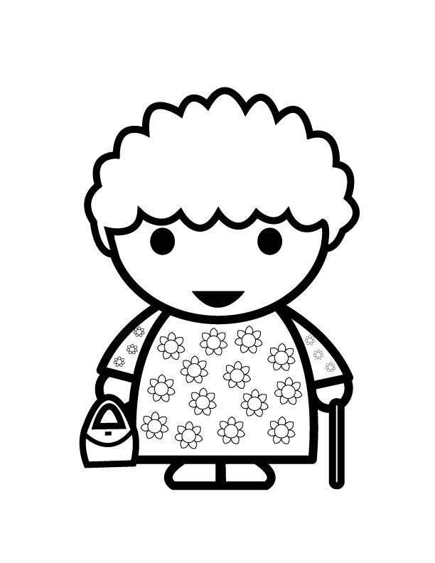 nonna Disegno da colorare nonna