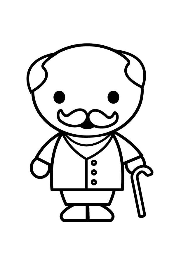 nonno Disegno da colorare nonno