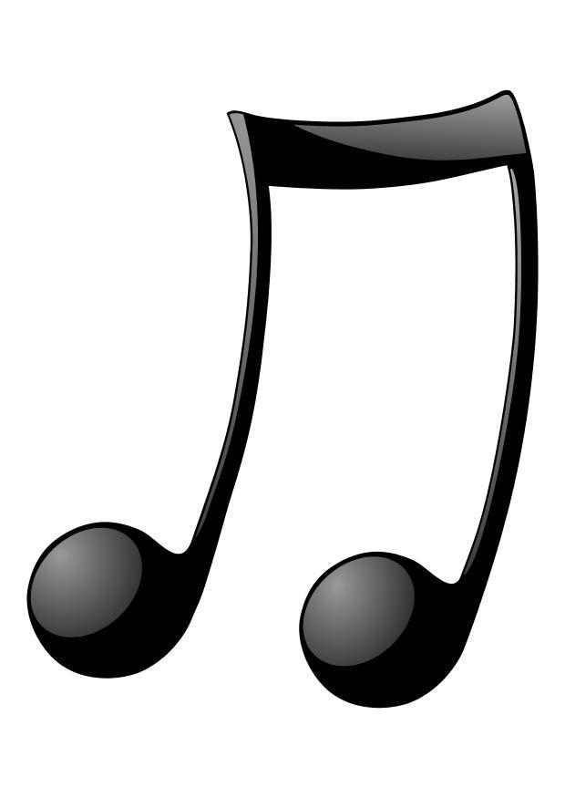 nota musicale Disegno da colorare nota musicale