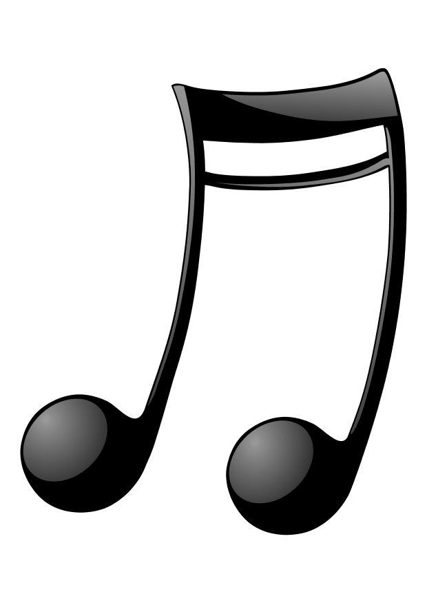nota musicale Disegno da colorare nota musicale