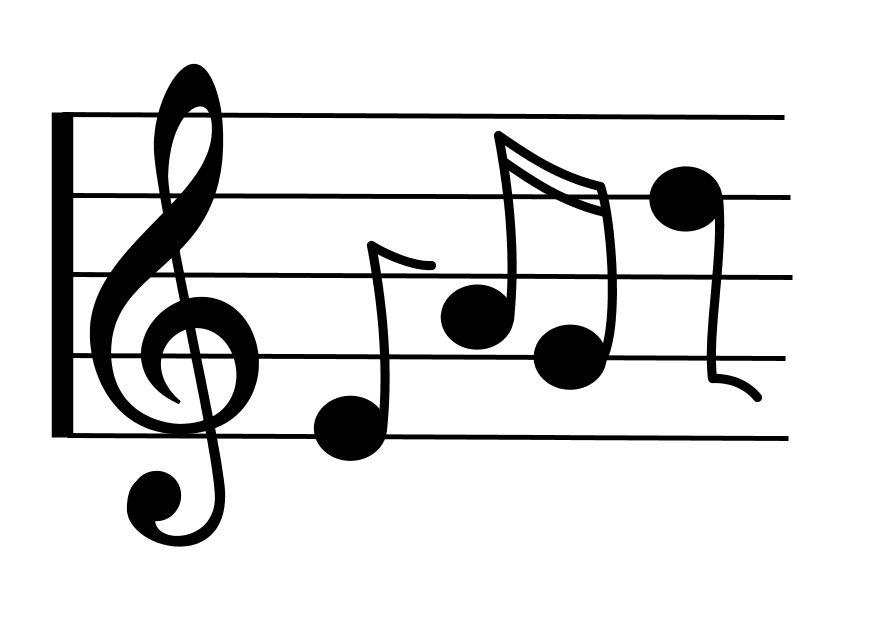note musicali Disegno da colorare note musicali