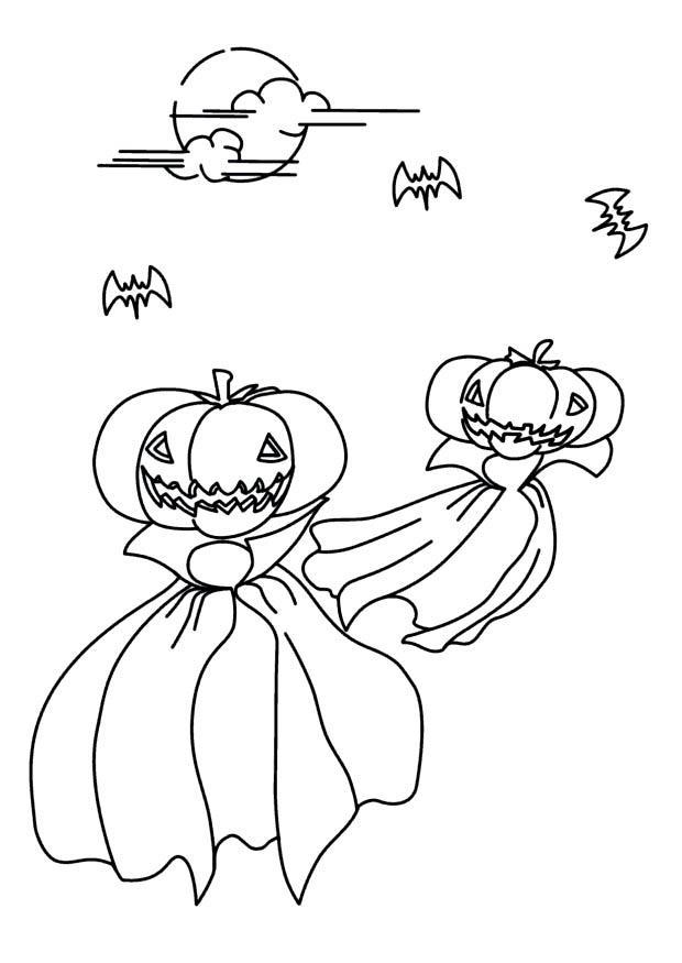 notte di halloween Disegno da colorare notte di halloween