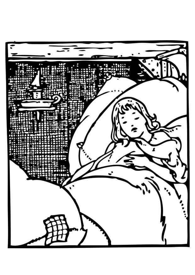 notte - dormire Disegno da colorare notte - dormire
