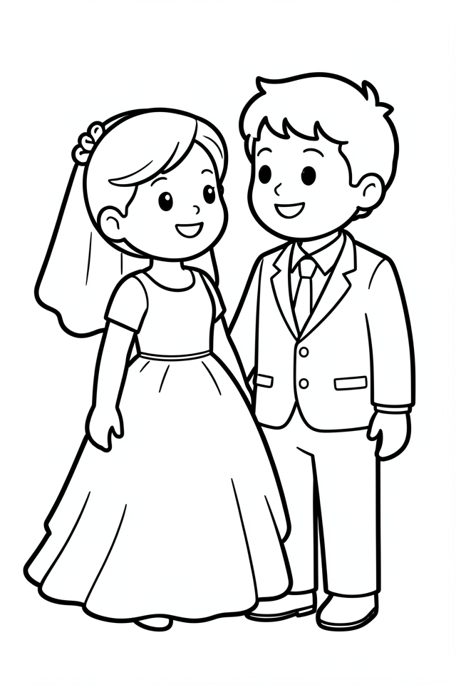 nozze Disegno da colorare nozze