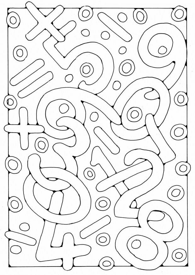 numeri Disegno da colorare numeri