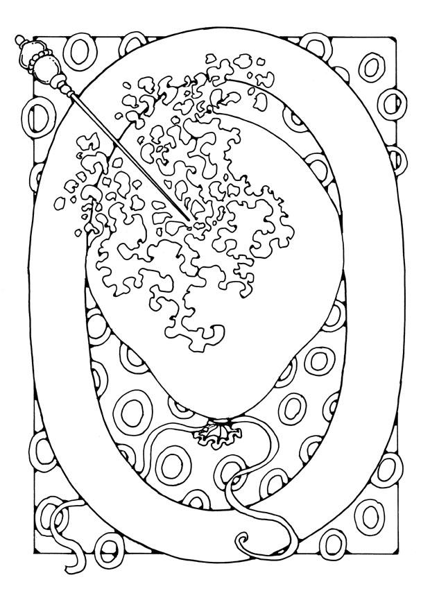 numero - 0 Disegno da colorare numero - 0