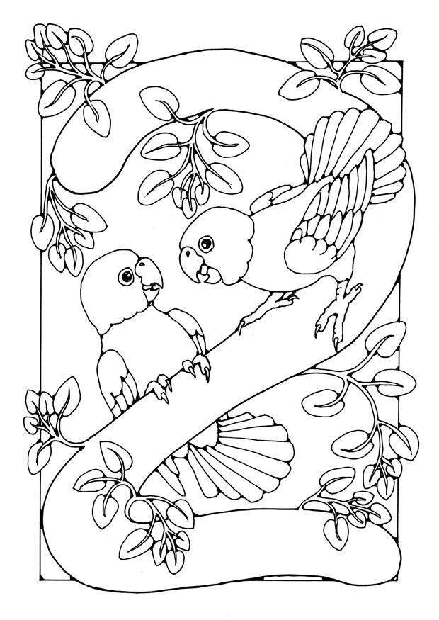 numero - 2 Disegno da colorare numero - 2