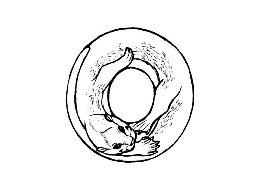 o-otter Disegno da colorare o-otter